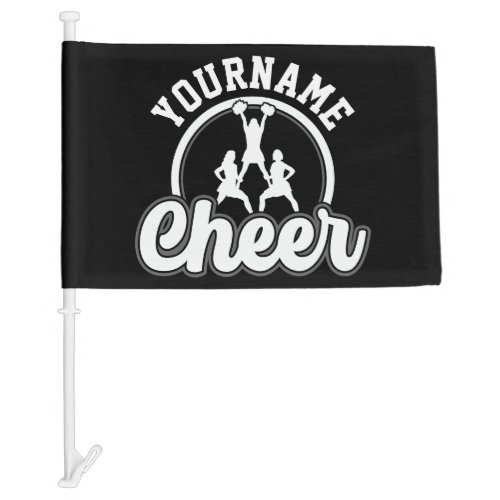 Personalized NAME Cheer Team Varsity Cheerleader Car Flag