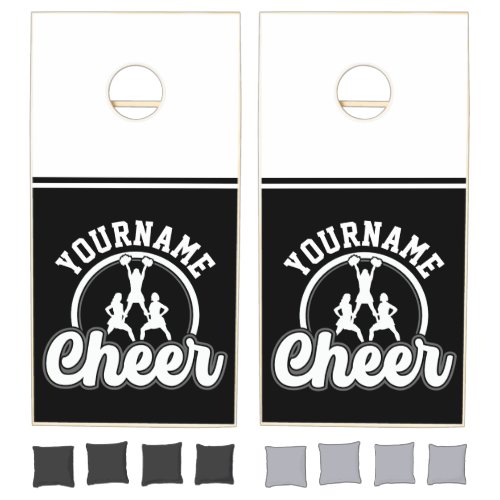 Personalized NAME Cheer Team Varsity Cheerleader Cornhole Set