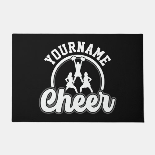 Personalized NAME Cheer Team Varsity Cheerleader Doormat