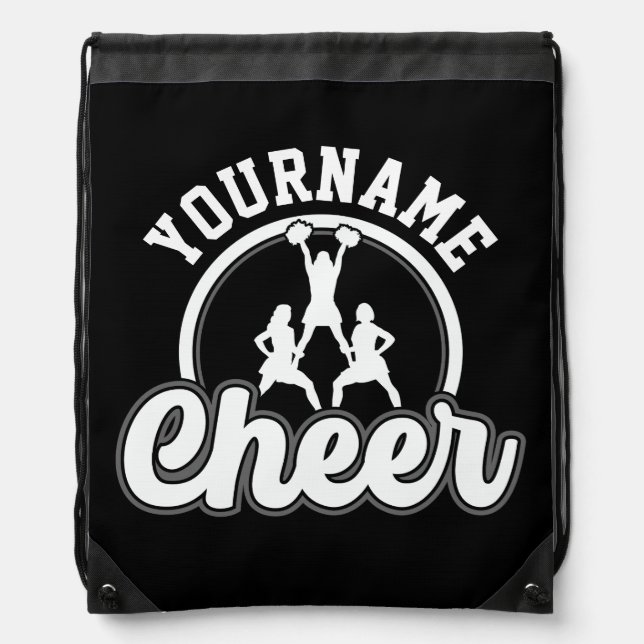 Personalized NAME Cheer Team Varsity Cheerleader Drawstring Bag (Front)