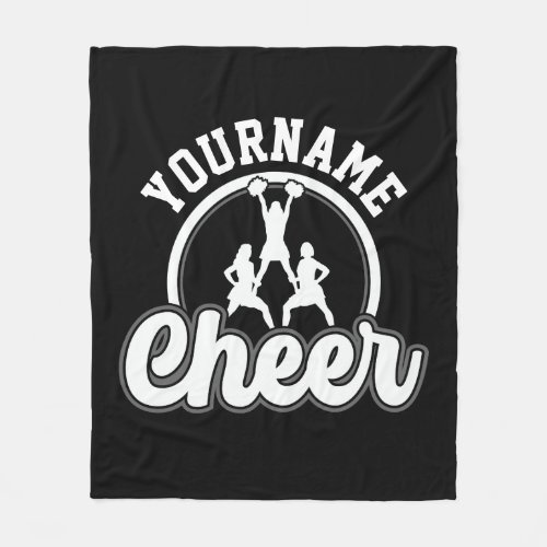 Personalized NAME Cheer Team Varsity Cheerleader Fleece Blanket