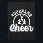 Personalized NAME Cheer Team Varsity Cheerleader iPad Pro Cover<br><div class="desc">Personalized ADD NAME Cheer Team Varsity Cheerleader design - Easy to change the backgound color,  Customize with your Name or Custom Text!</div>
