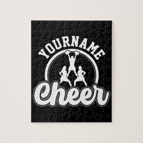 Personalized NAME Cheer Team Varsity Cheerleader Jigsaw Puzzle