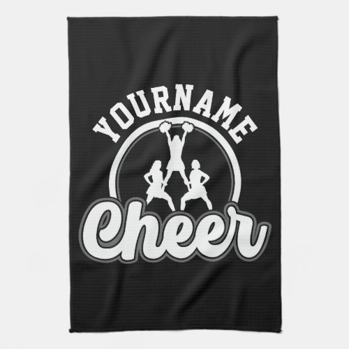 Personalized NAME Cheer Team Varsity Cheerleader Kitchen Towel