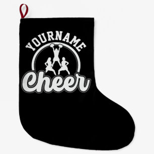 Personalized NAME Cheer Team Varsity Cheerleader Large Christmas Stocking