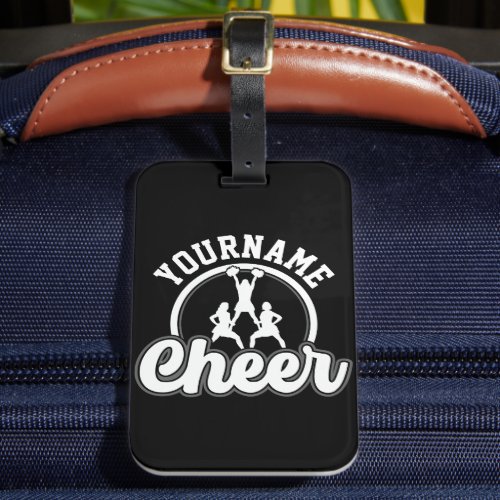 Personalized NAME Cheer Team Varsity Cheerleader Luggage Tag