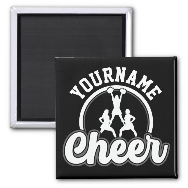 Personalized NAME Cheer Team Varsity Cheerleader Magnet (Front)