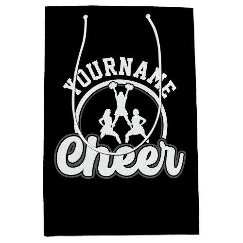 Personalized NAME Cheer Team Varsity Cheerleader Medium Gift Bag