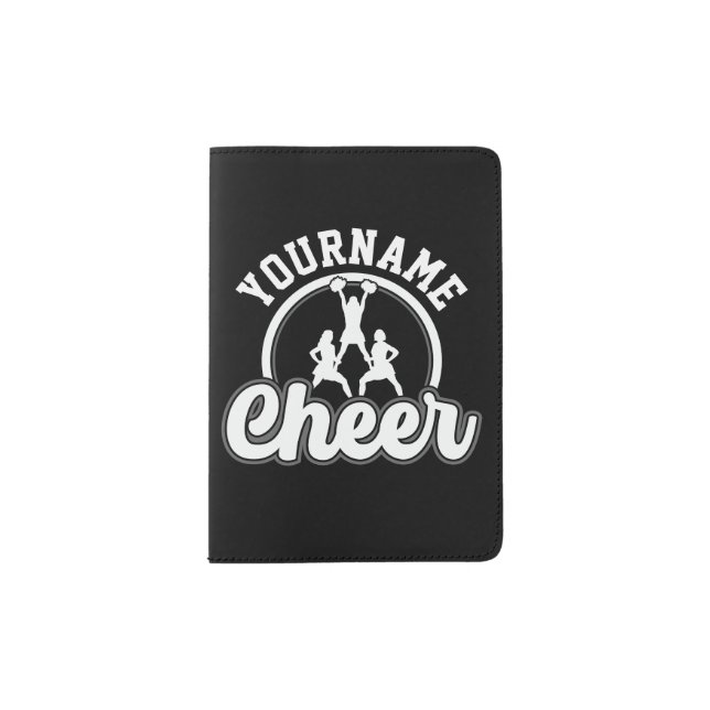 Personalized NAME Cheer Team Varsity Cheerleader Passport Holder (Front)