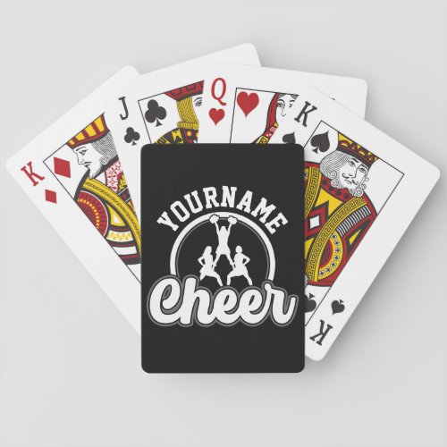 Personalized NAME Cheer Team Varsity Cheerleader Poker Cards