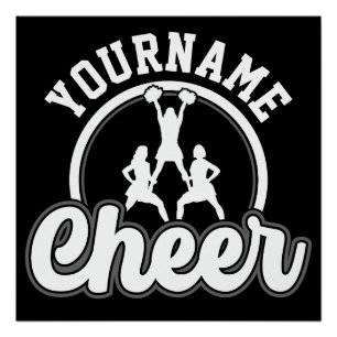 Personalized NAME Cheer Team Varsity Cheerleader Poster