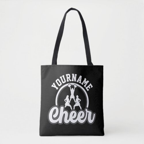 Personalized NAME Cheer Team Varsity Cheerleader Tote Bag