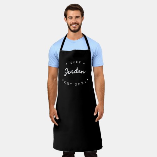 Personalized Name Chef established year Apron