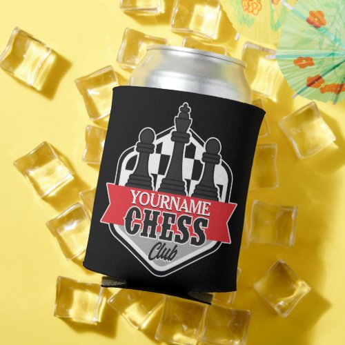 Personalized NAME Chess Player Club Checkmate  Can Cooler