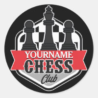 Personalized NAME Chess Player Club Checkmate