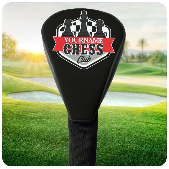 Personalized NAME Chess Player Club Checkmate  Golf Head Cover (Creator Uploaded)