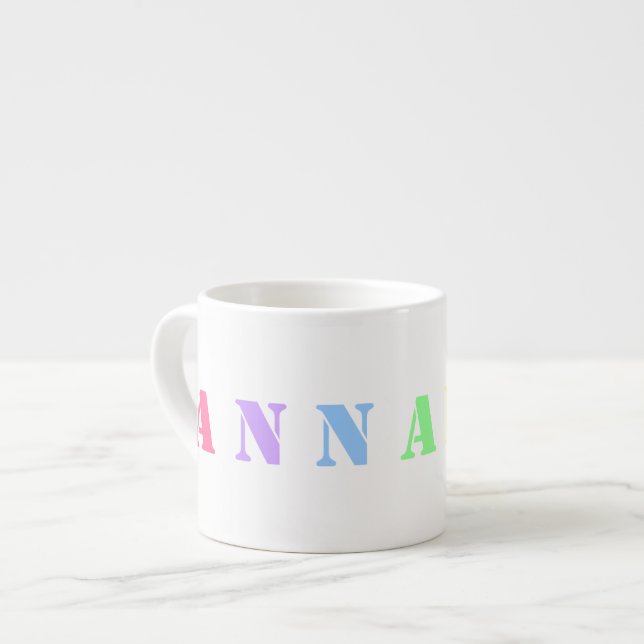 Personalized NAME Child's Mug - 7 letters (Front Left)