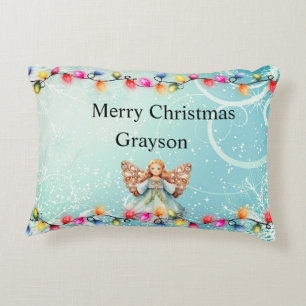 Personalized name Christmas Accent Pillow