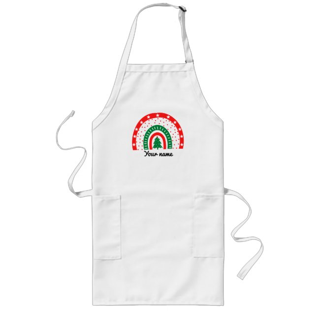 Personalized Name Christmas Apron (Front)