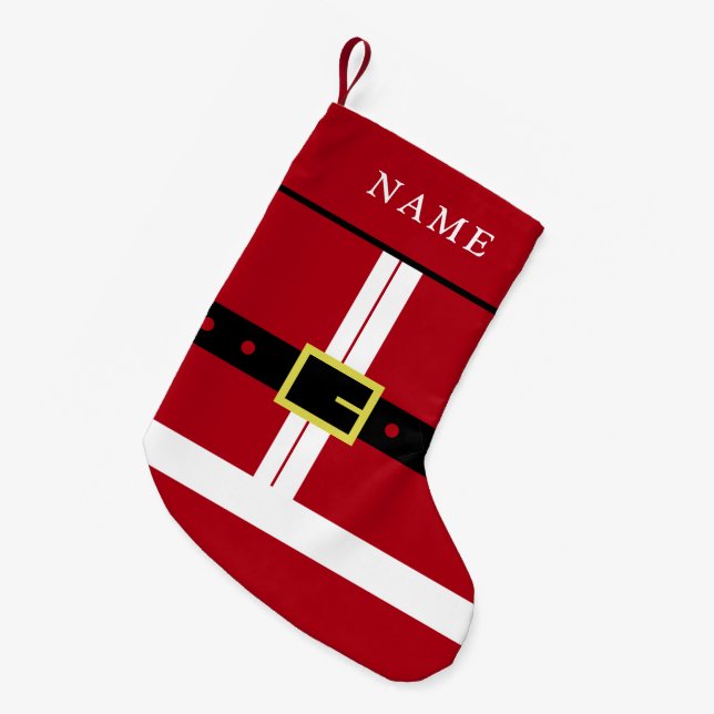 Personalized Name Christmas Stocking Santa Claus (Front (Hanging))