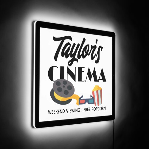 Personalized Name Cinema LED Sign