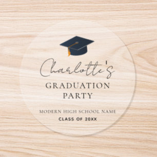 Personalized Name Class of 2026 Graduation Year Classic Round Sticker