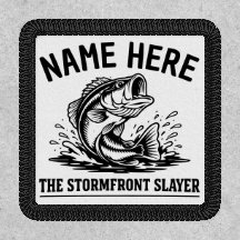 Personalized Name Classic Bass Fishing Storm
