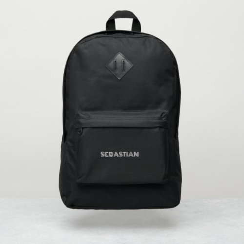 Personalized Name Classic Retro Typography Port Authority Backpack