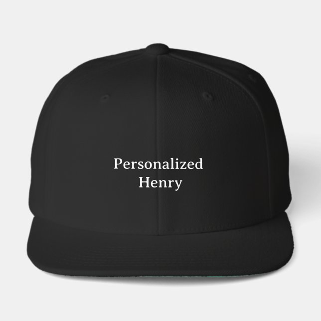 Personalized Name Classic Snapback  Visor (Front)