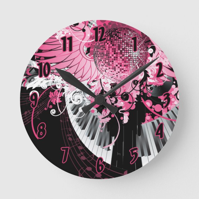 Personalized Name Clock Ocean Dance Music Disco (Front)