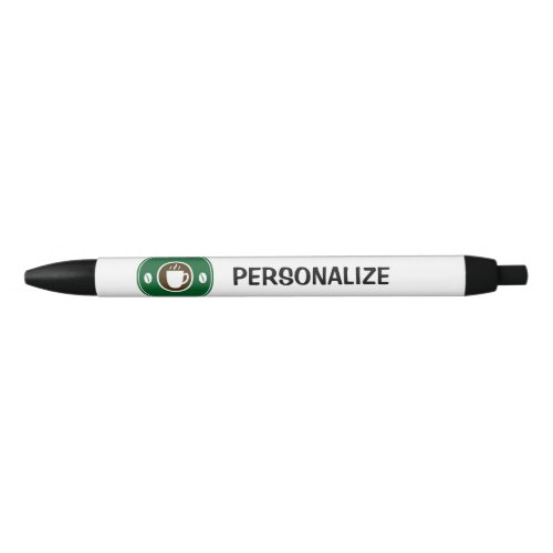 Personalized name coffee cup logo writing pens