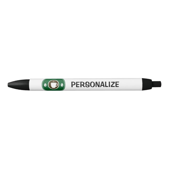 Personalized name coffee cup logo writing pens (Front)