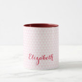 Personalized Name Coffee Mug - Pink (Center)