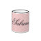 Personalized name coffee mug | Pink quatrefoil