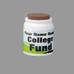 Personalized Name College Fund Saving Bank Jar