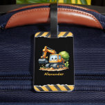 Personalized Name Construction Vehicles Baby Boy Luggage Tag<br><div class="desc">Make your little one's travels extra special with our Personalized Name Construction Vehicles Baby Boy Luggage Tag. Featuring adorable construction vehicle designs and customized with your baby boy's name, this luggage tag adds a playful touch to his belongings. Crafted from durable materials, our luggage tag is designed to withstand the...</div>