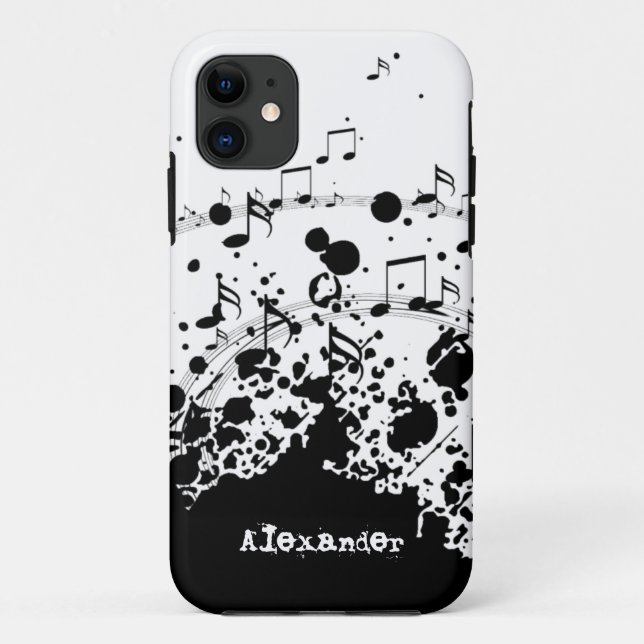 personalized name cool music explosion Case-Mate iPhone case (Back)