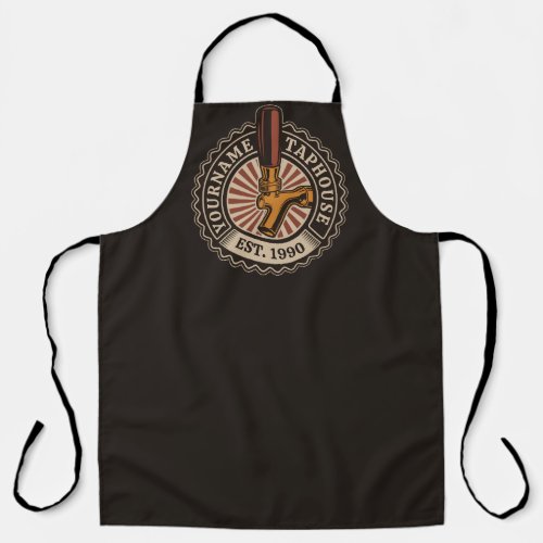 Personalized NAME Craft Beer Taphouse Brewery Bar  Apron