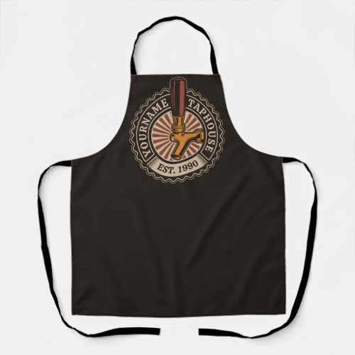 Personalized NAME Craft Beer Taphouse Brewery Bar  Apron