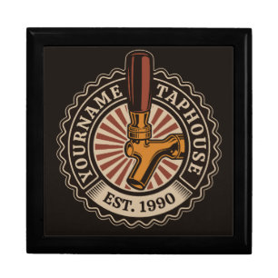 Personalized NAME Craft Beer Taphouse Brewery Bar  Gift Box