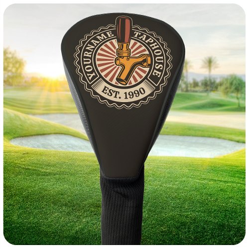 Personalized NAME Craft Beer Taphouse Brewery Bar Golf Head Cover