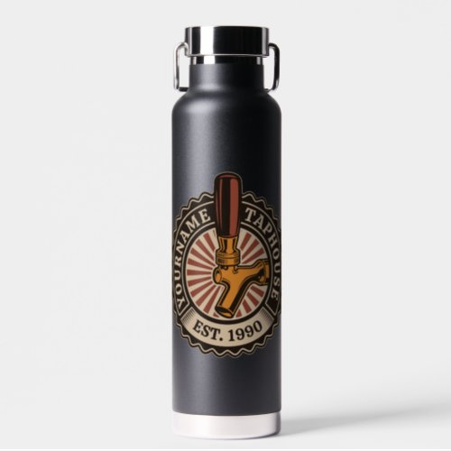 Personalized NAME Craft Beer Taphouse Brewery Bar Water Bottle