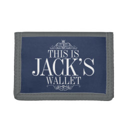 Personalized Name | Create Your Own  Trifold Walle Trifold Wallet