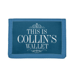 Personalized Name | Create Your Own  Trifold Wallet