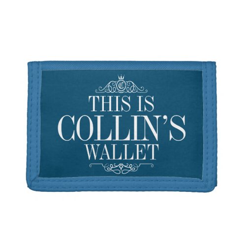 Personalized Name  Create Your Own  Trifold Wallet