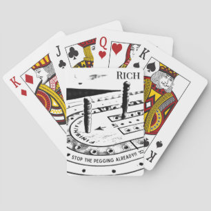 Personalized Name Cribbage Game Poker Cards