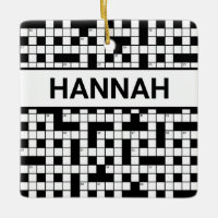 Personalized Name Crossword Puzzle Pattern