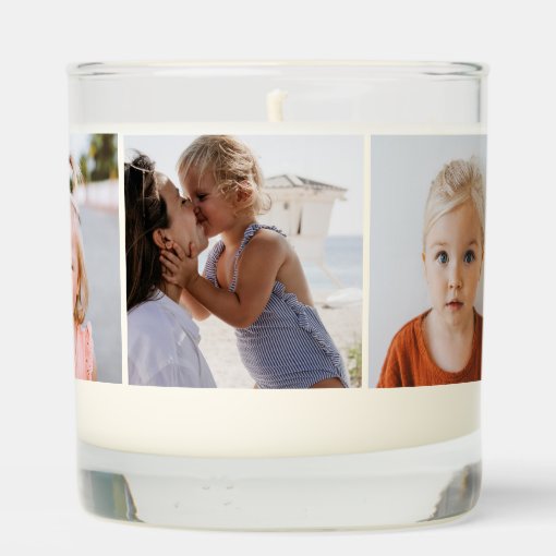Personalized Name Custom Definition 3 Photo Scented Candle Zazzle