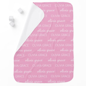 Personalized name custom hospital baby blanket