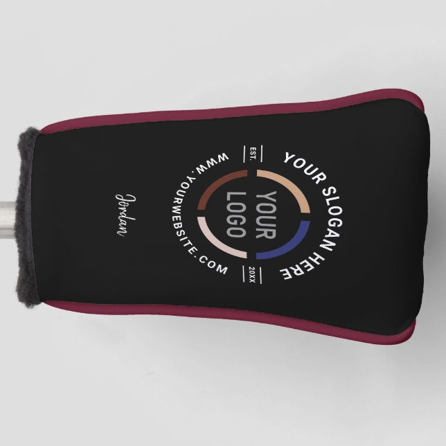 Personalized Name Custom logo branded promotional Golf Head Cover (Front)